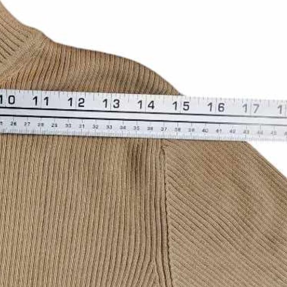 Vintage Rino Rossi Exclusive Knit Short Sleeve Top Gold Mockneck Size Large - Picture 4 of 7